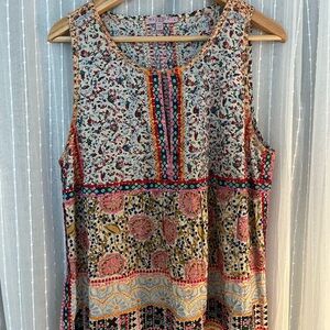 Calypso St. Barth Multicolor Floral Sleeveless Blouse